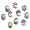 POINTED BACK RHINESTONES - 10pk